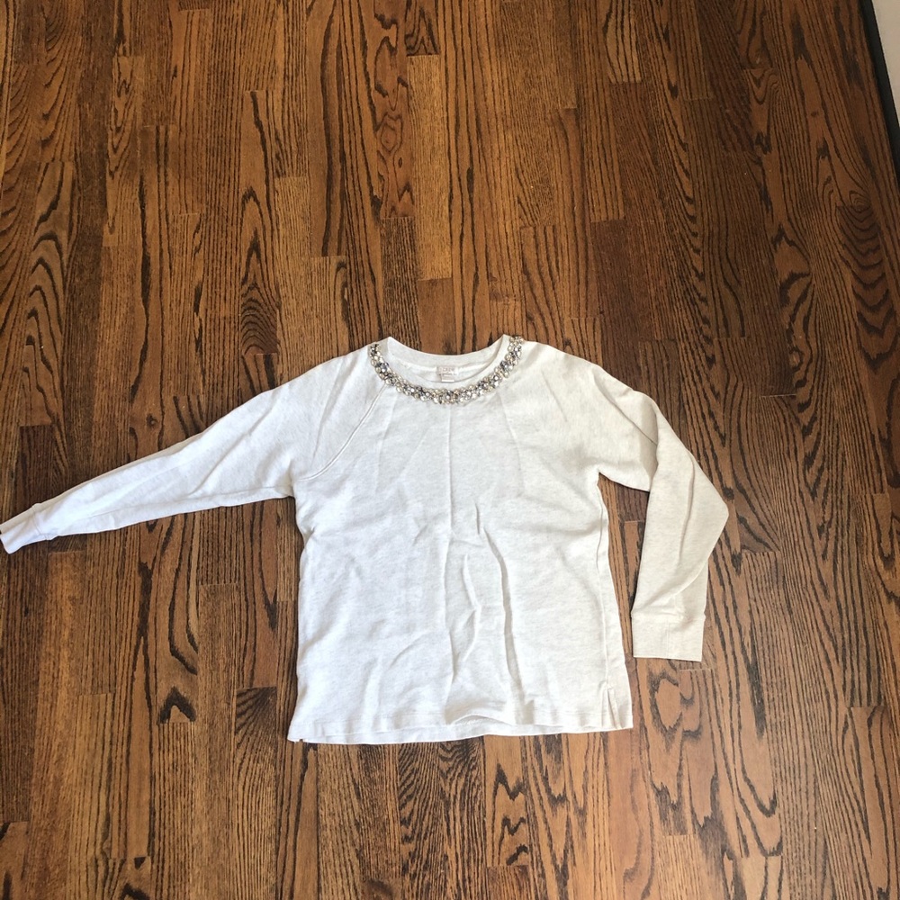 J.Crew gemstone crew neck